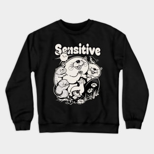 Sensitive - black/off white Crewneck Sweatshirt